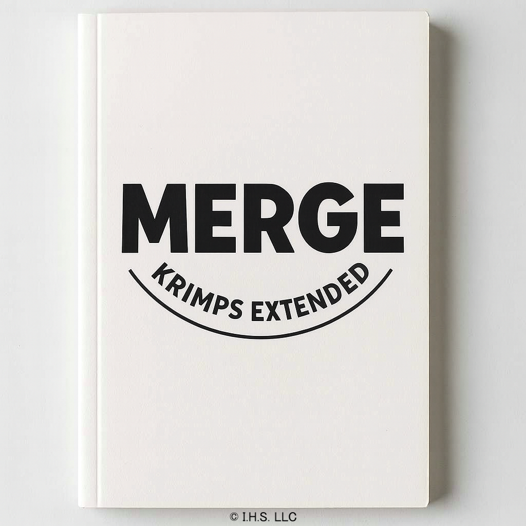 'MERGE Krimps Extended' logo on a light gray background